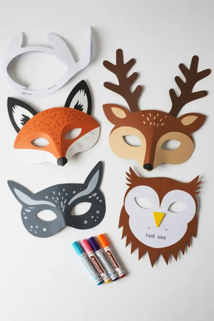 17. Winter Animal Masks