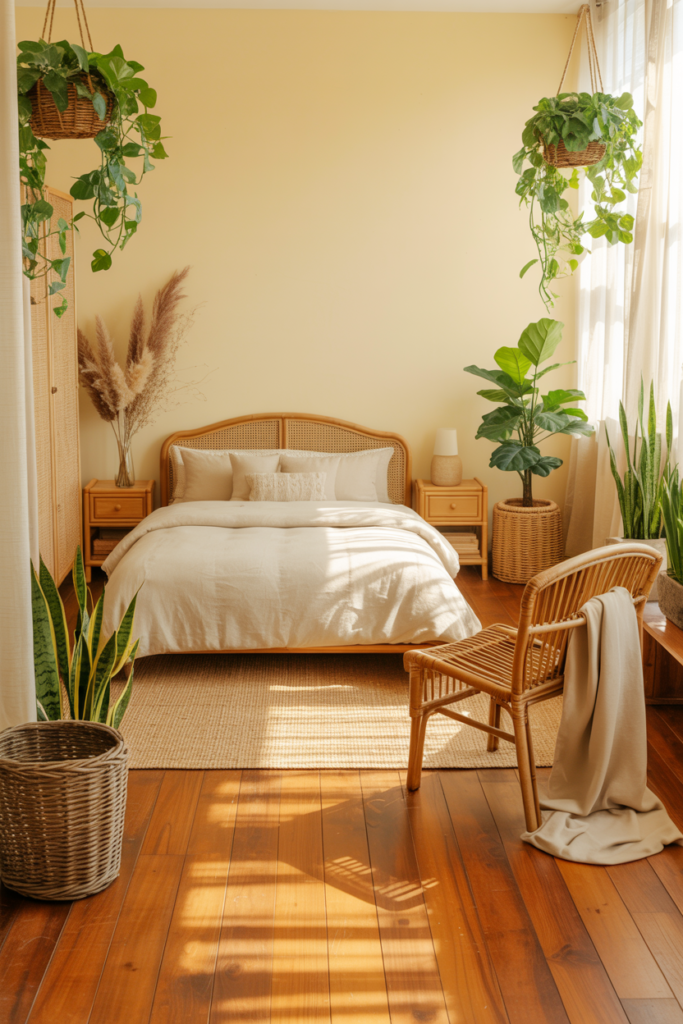 18. Nature-Inspired Cream Room
