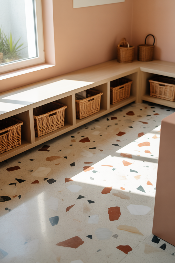 18. Terrazzo Flooring for an Artistic Touch