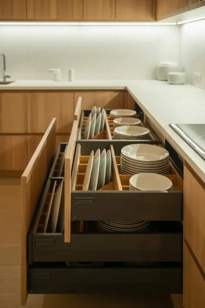 18. Use Drawers for Dishes