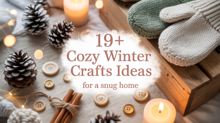 19+ Cozy Winter Crafts Ideas for a Snug Home
