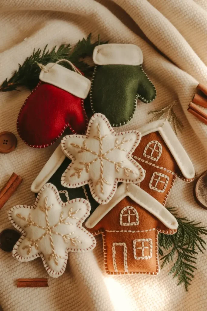 Felt Winter Ornaments