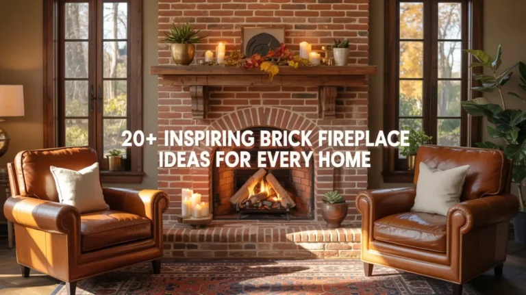 20+ Inspiring Brick Fireplace Ideas for Every Home