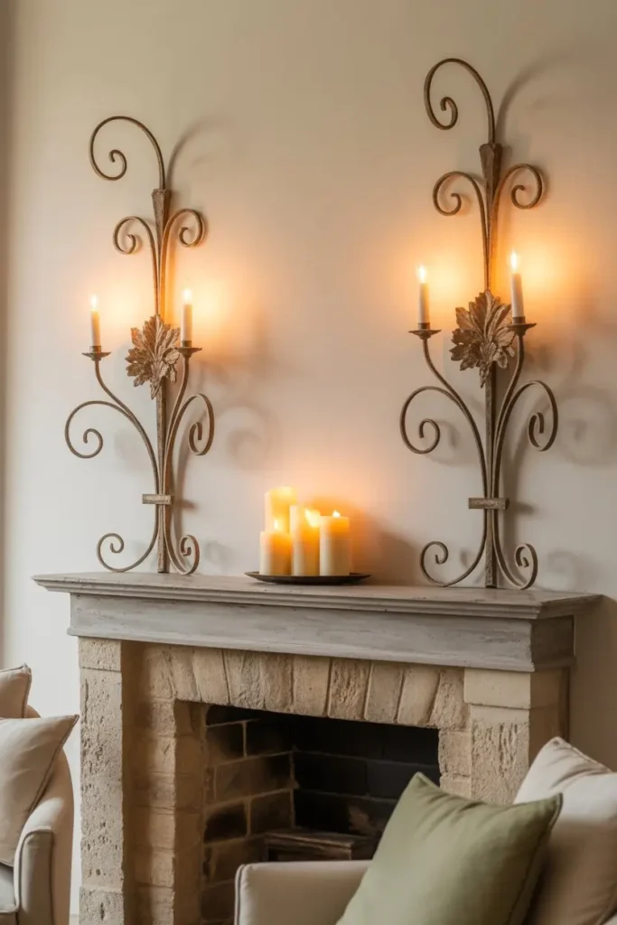 21. French Country Sconces for Romantic Touch