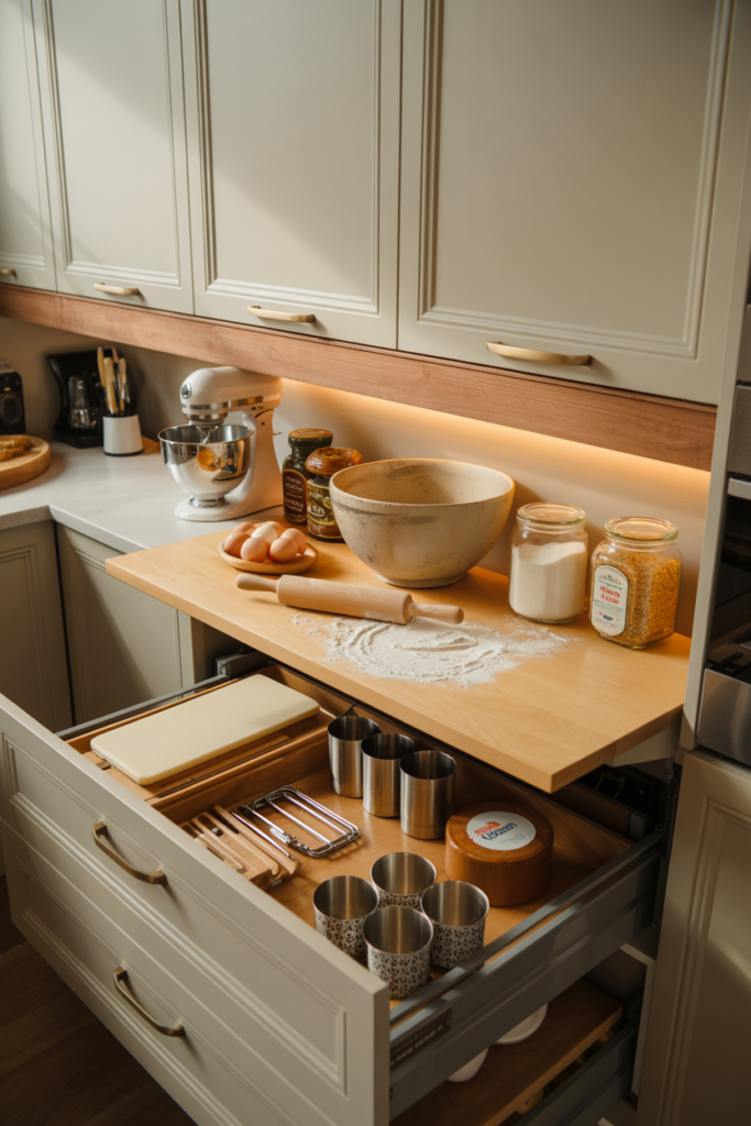 22. Build a Slide-Out Baking Station