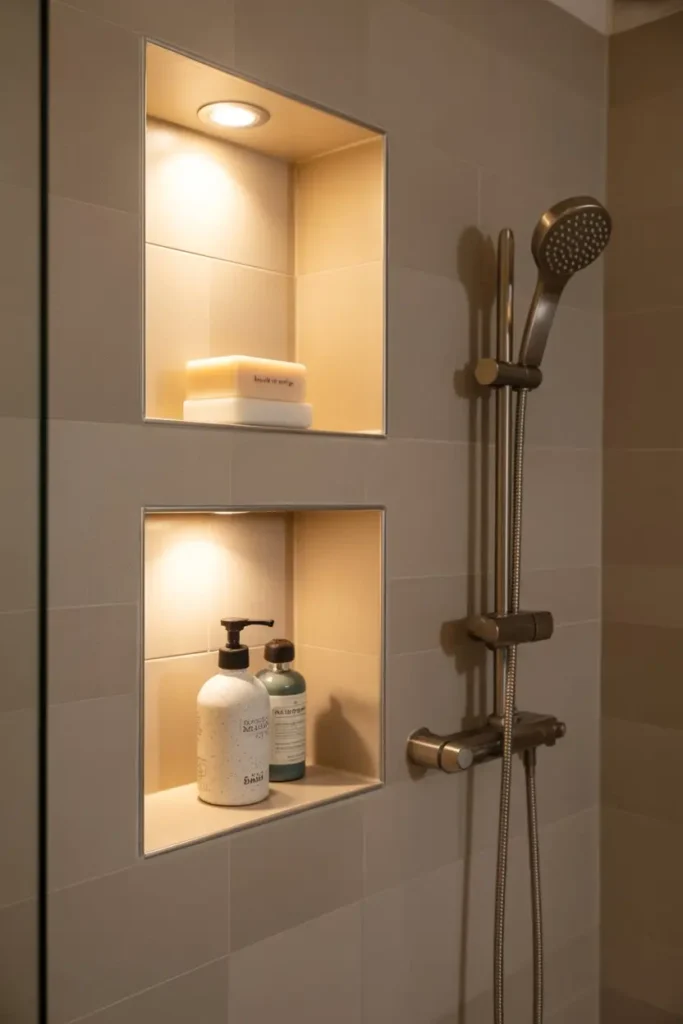 22. Shower Niche Highlighting