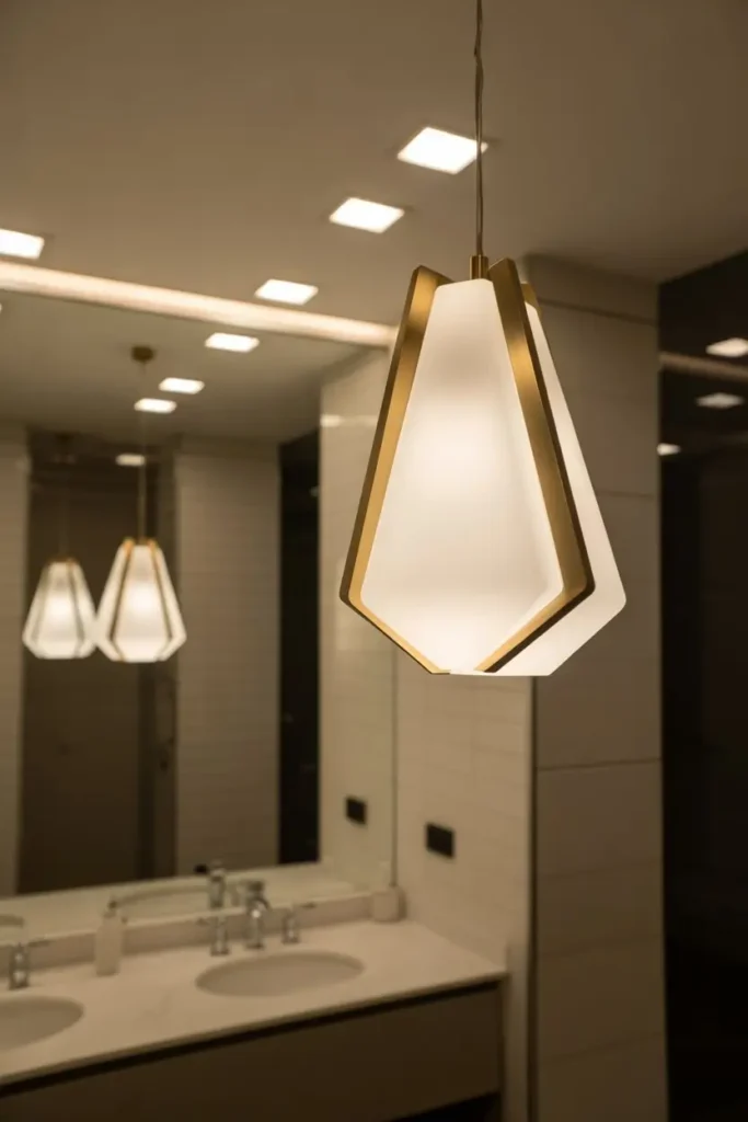 23. Combining Recessed and Pendant Lighting