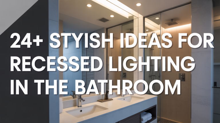 24+ Stylish Ideas for Recessed Lighting in the Bathroom