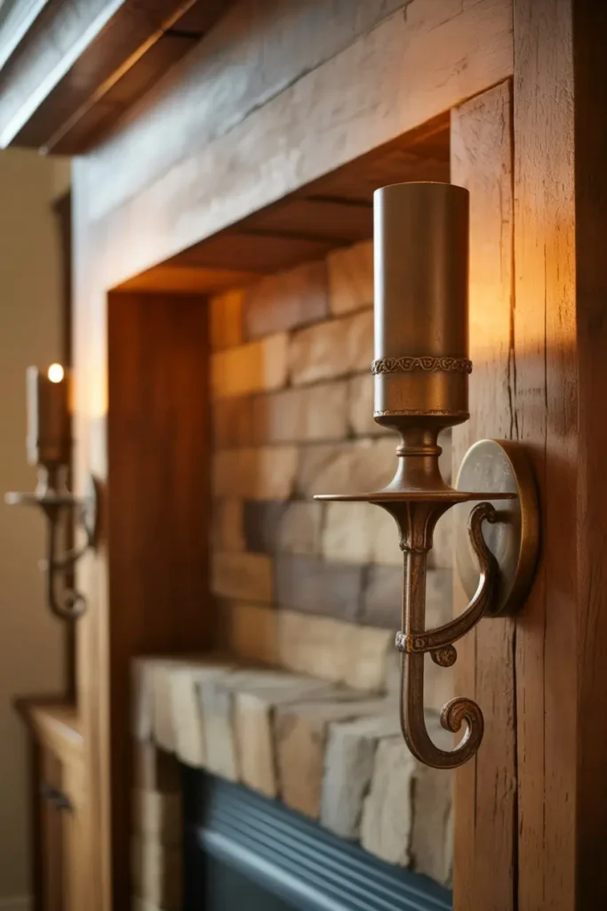 24. Bronze Sconces for Earthy Strength
