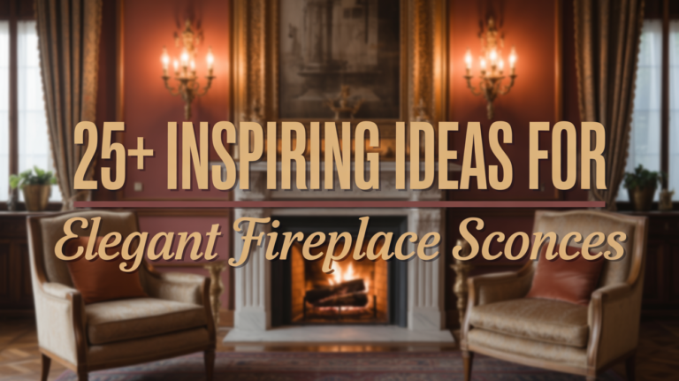 25+ Inspiring Ideas for Elegant Fireplace Sconces