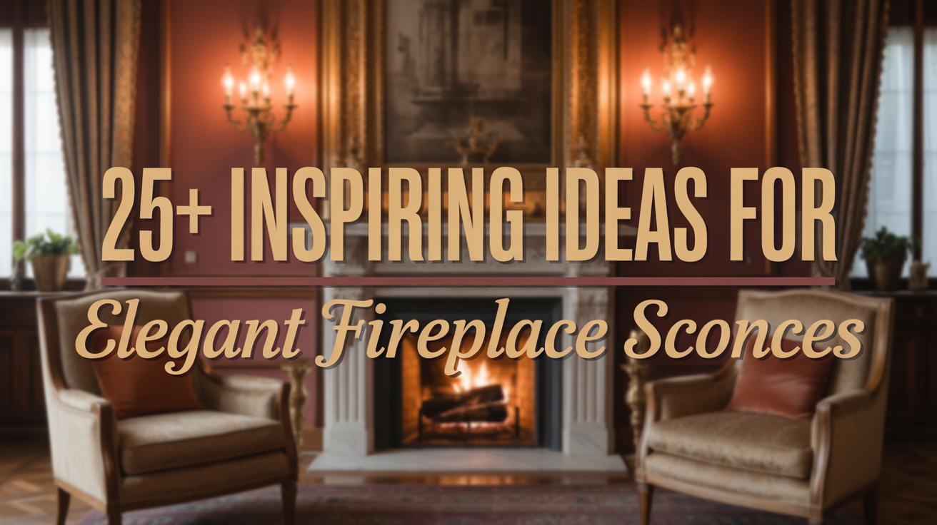 25+ Inspiring Ideas for Elegant Fireplace Sconces