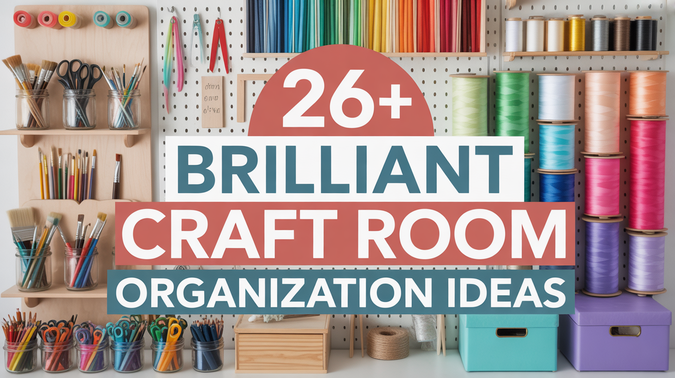 26+ Brilliant Craft Room Organization Ideas