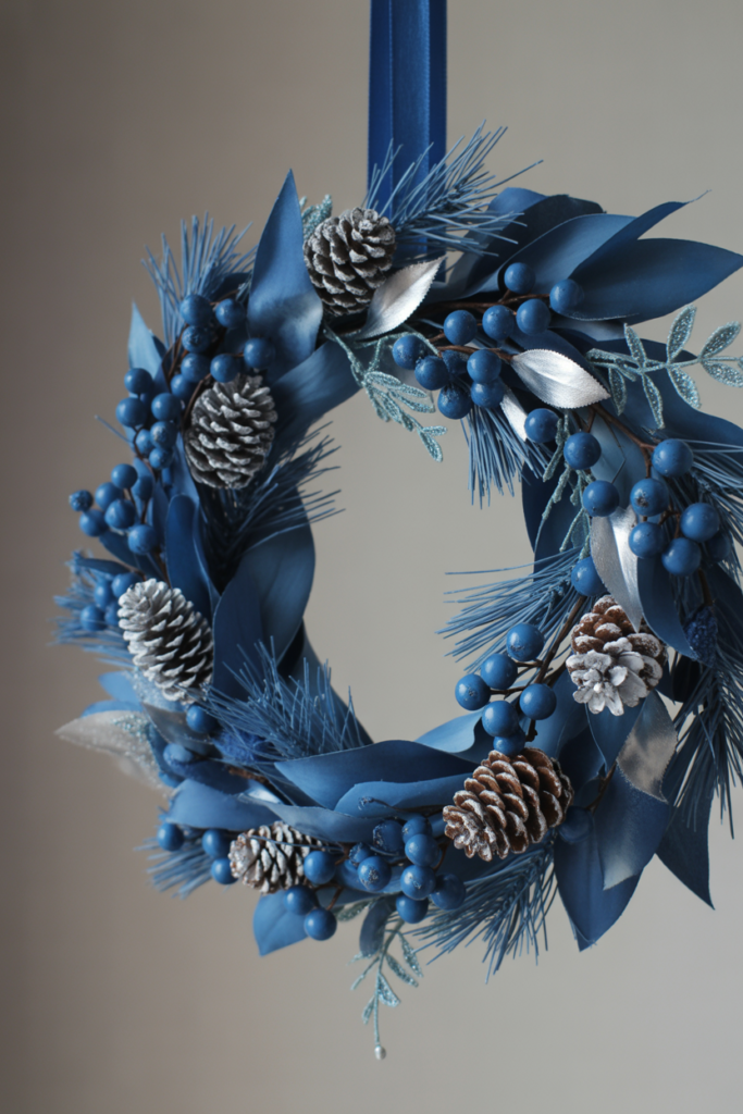 3. Blue Wreaths for Your Doors