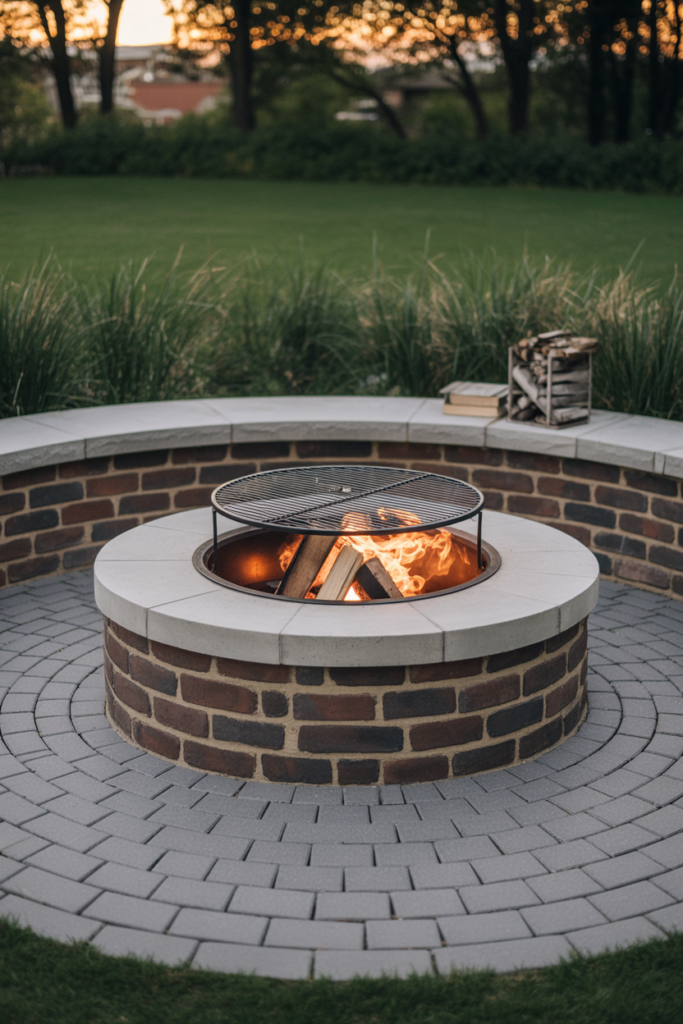 3. Circular Fire Pits for Family Gatherings