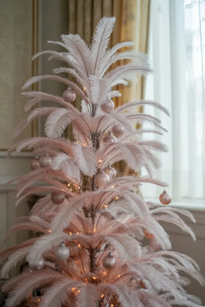 3. Feather Trees for a Vintage Look