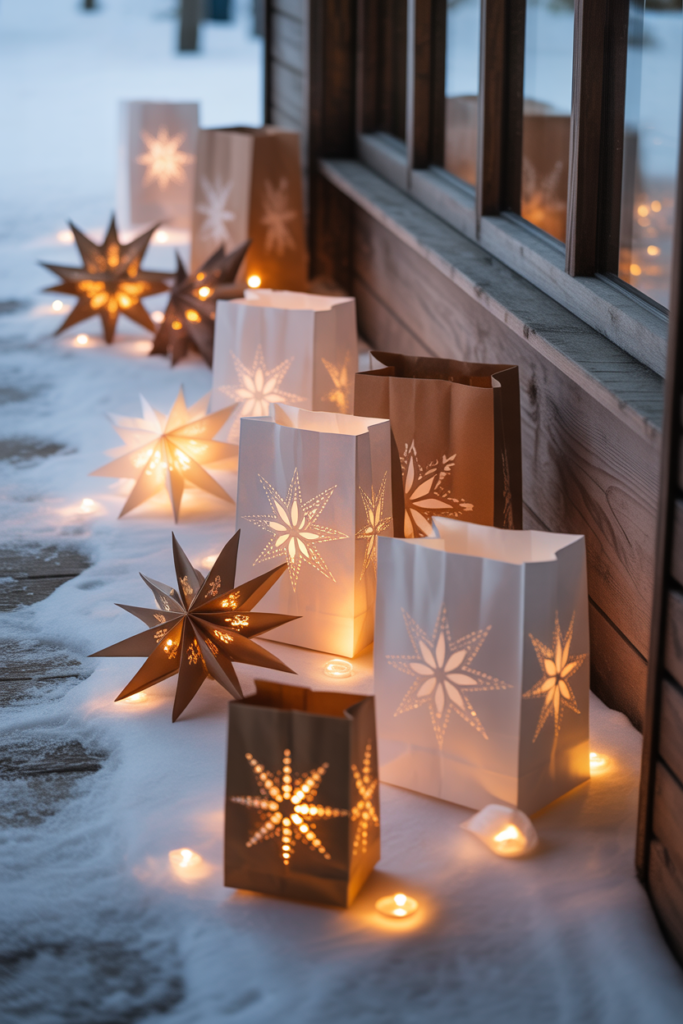3. Paper Bag Star Lanterns