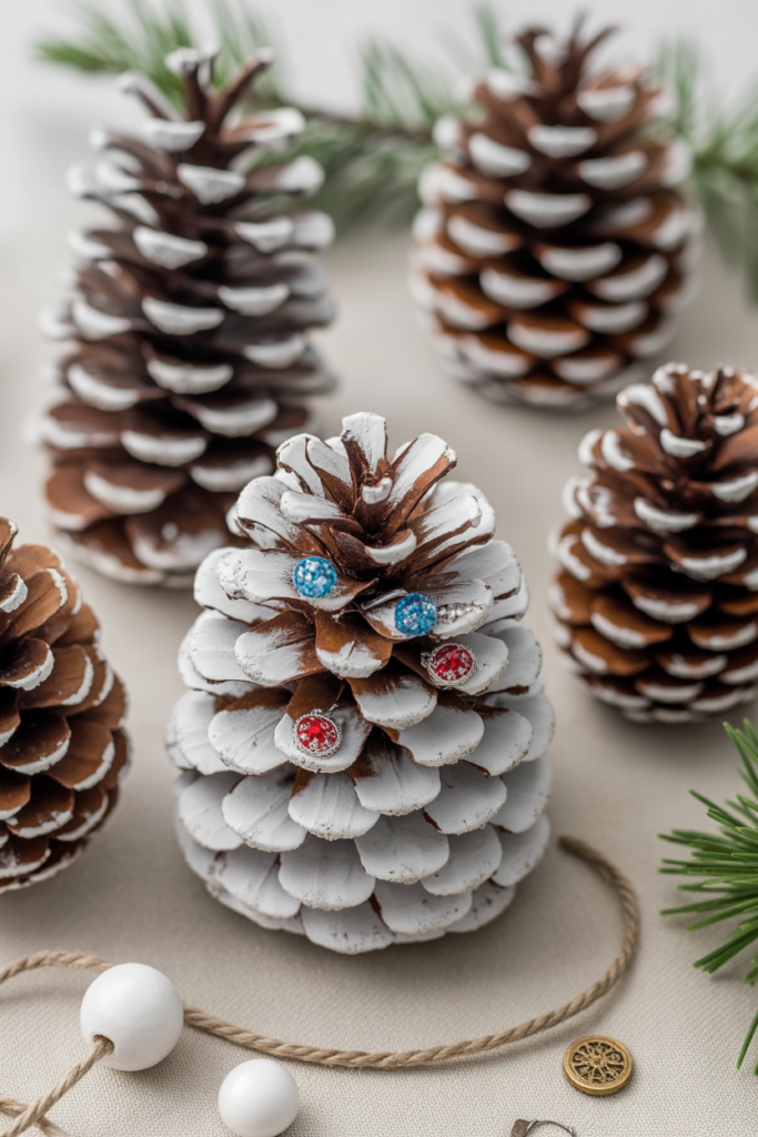 3. Pinecone Winter Decorations