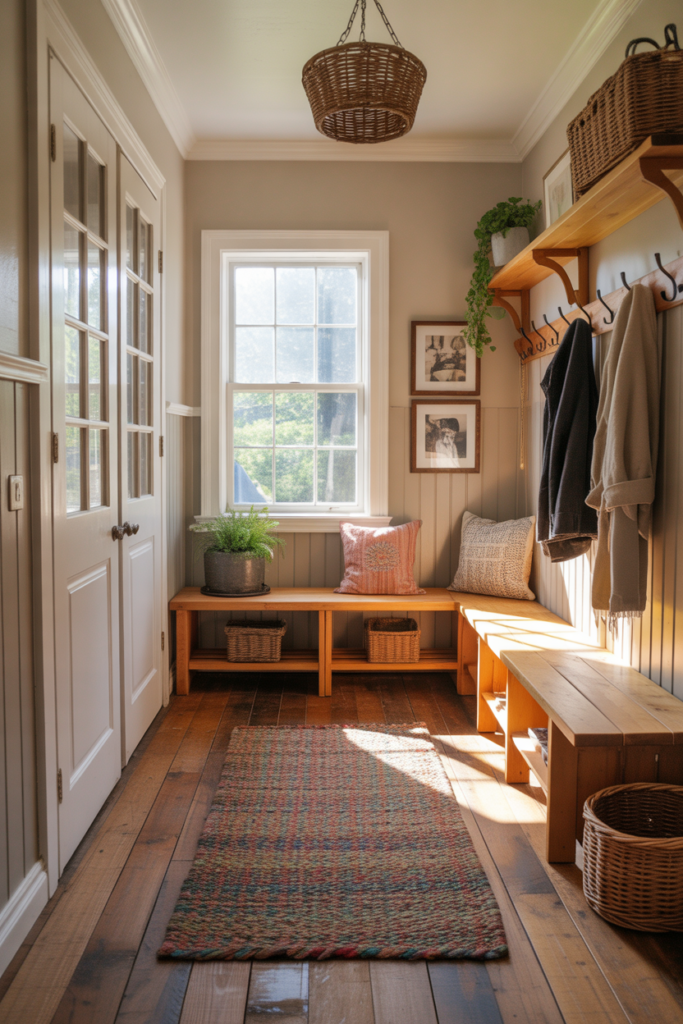 3. Rustic Wood Floors for a Cozy Vibe