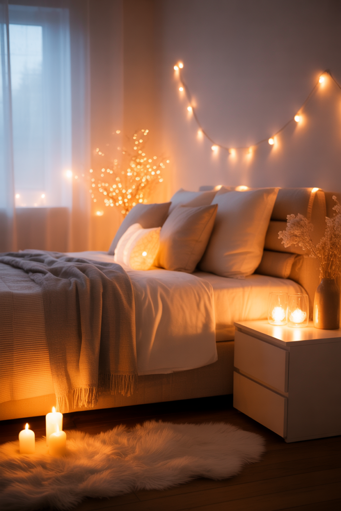 3. Warm Lighting for a Soothing Atmosphere