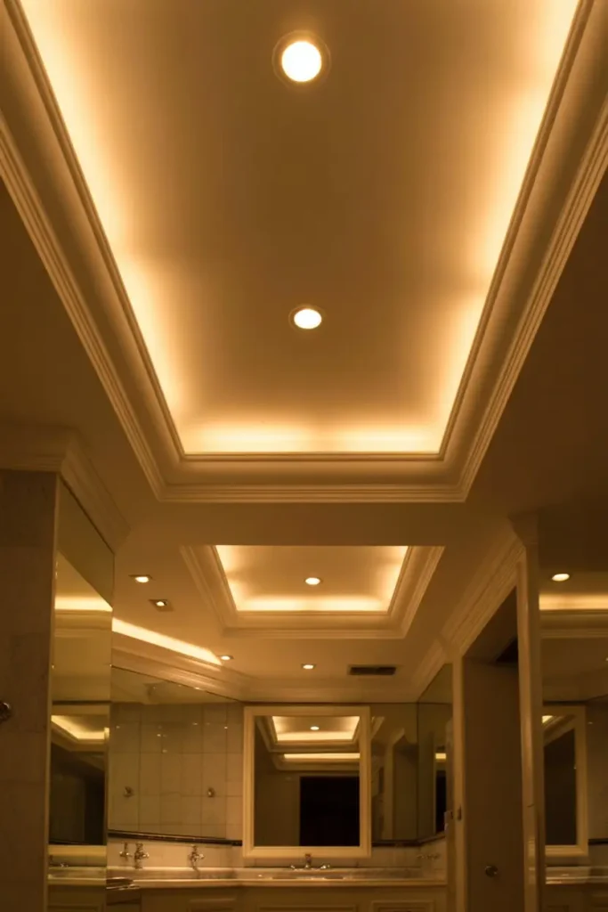 4. Hidden Glow Behind Crown Molding