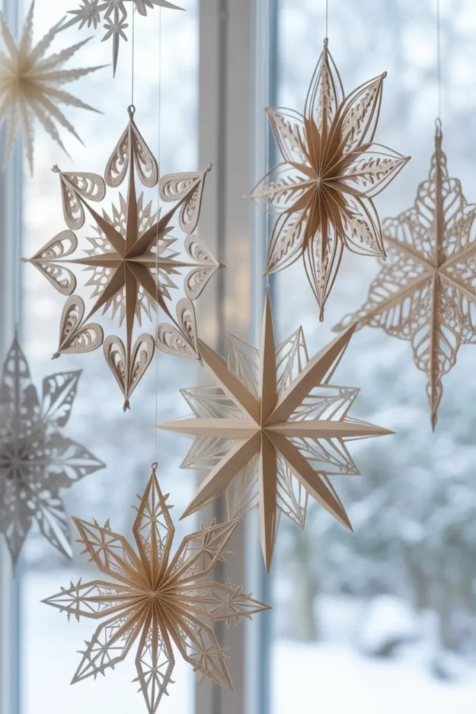  Paper Snowflake Decorations