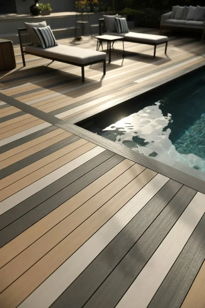 4. Poolside Composite Deck Perfection