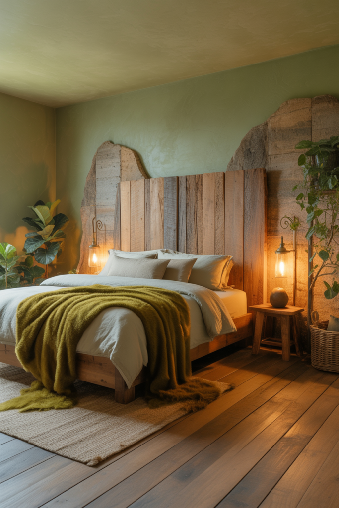 4. Rustic Nature Retreat Bedroom