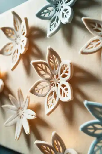 4. Soft Fabric Snowflake Wall Art