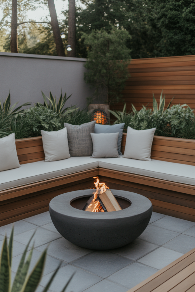 4. Sunken Fire Pits for Intimate Spaces