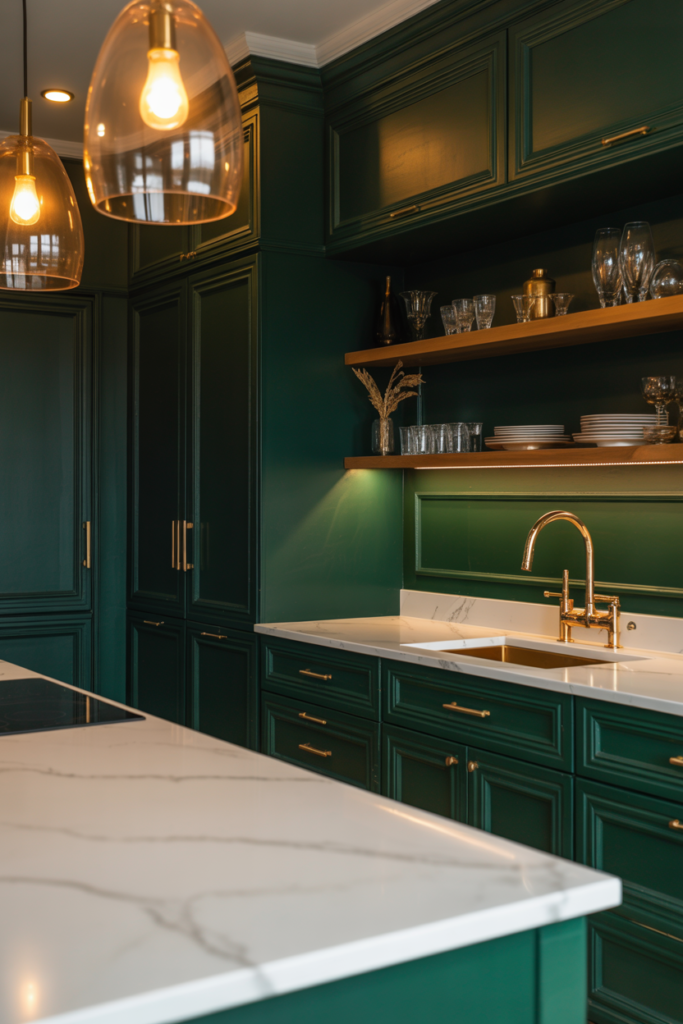 5. Emerald and Brass Harmony