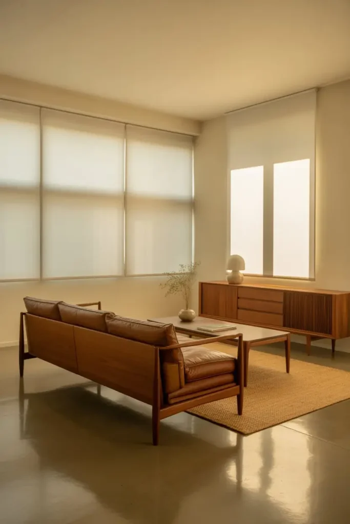 5. Roller Shades That Keep the Look Simple and Sleek
