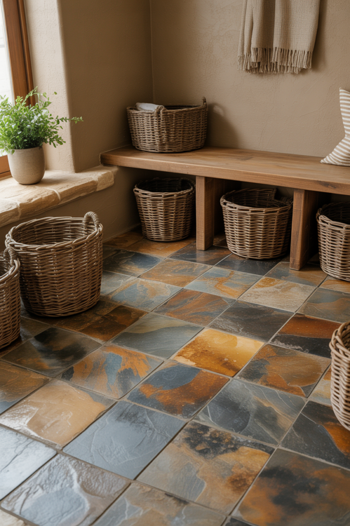 5. Stone Tiles for a Natural Touch