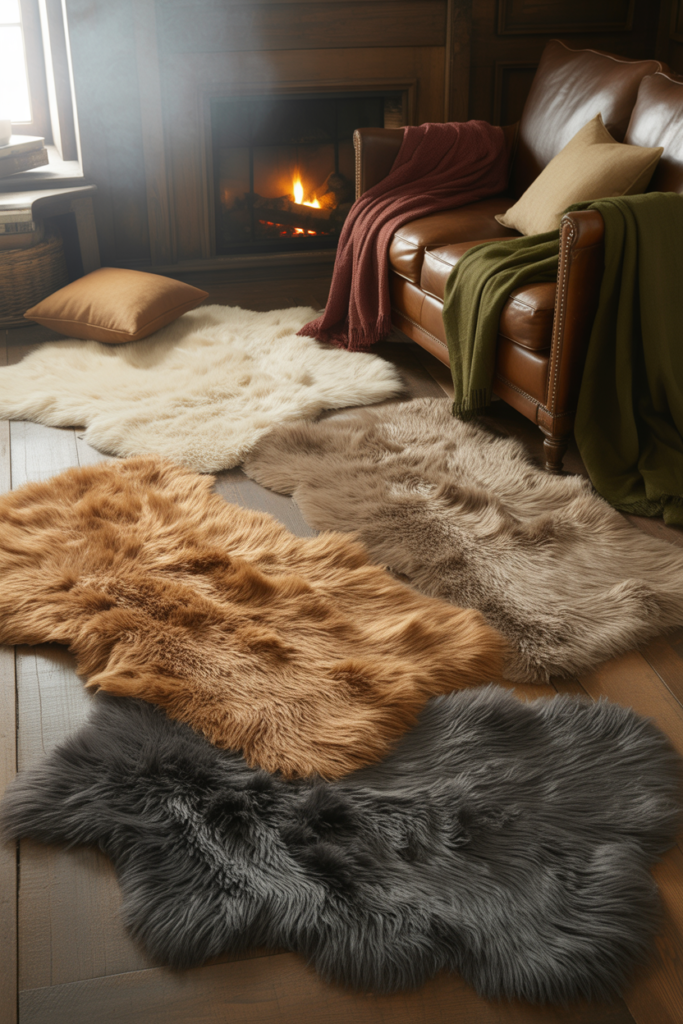 5. Thick Rugs that Hold Heat