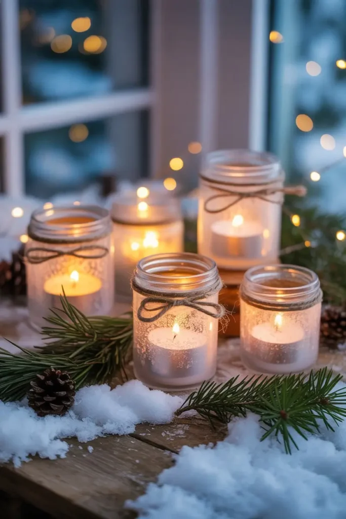 Winter Candle Holders