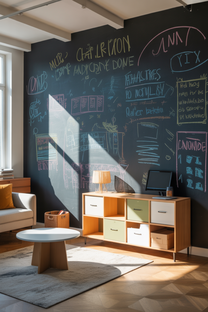 6. Chalkboard Walls for Interactive Spaces