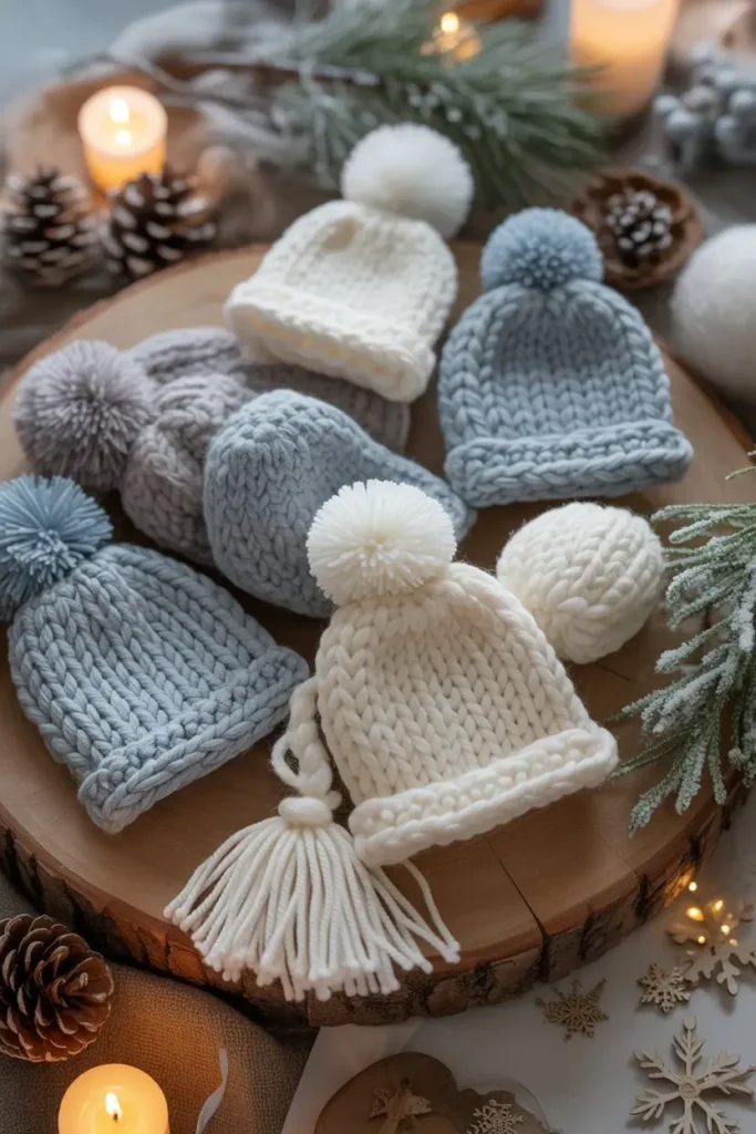 Cozy Knitted or Crocheted Decorations