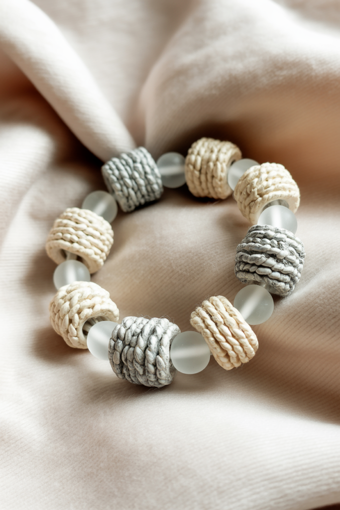 6. Cozy Wool-Like Beads for Extra Texture