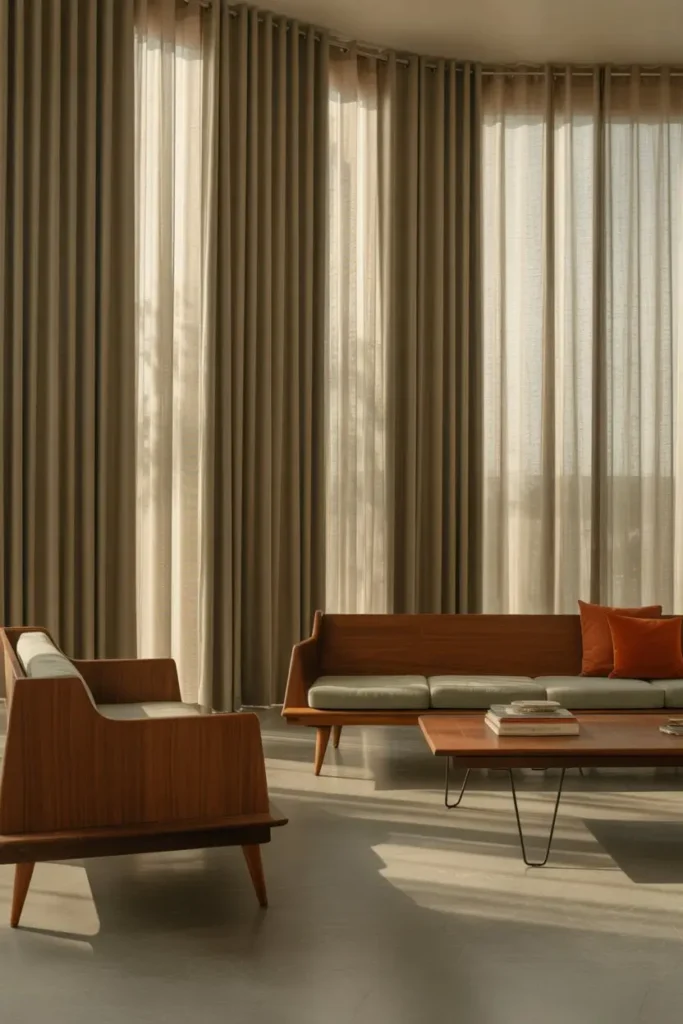 6. Floor to Ceiling Curtains That Make Rooms Look Tall