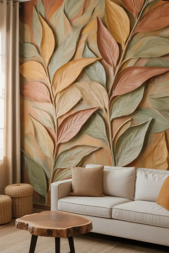 7. Botanical Clay Murals