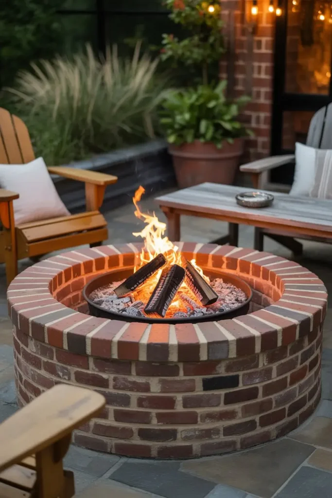 7. Brick Fire Pits for Classic Charm