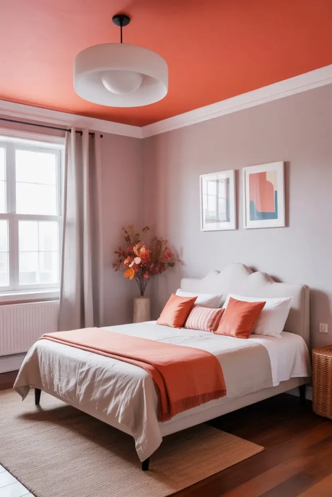 7. Bring Color Into the Ceiling for Fresh Energy