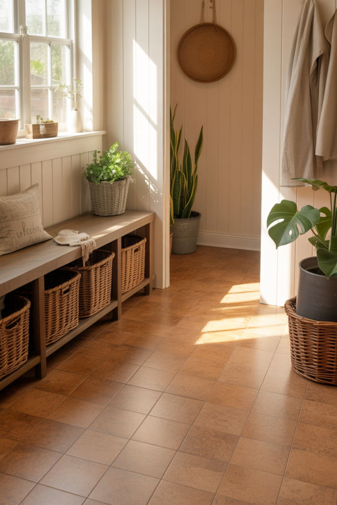 7. Cork Flooring for Comfort and Sustainability