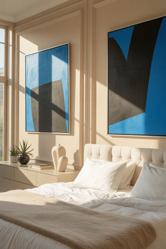 7. Cream with Modern Art