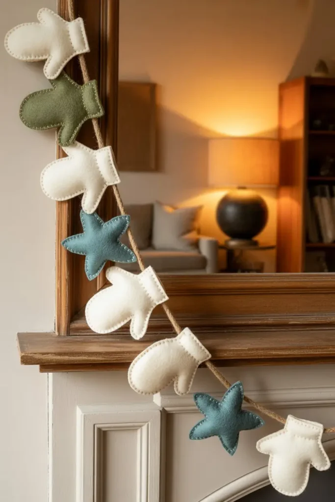 7. Felt Winter Garland