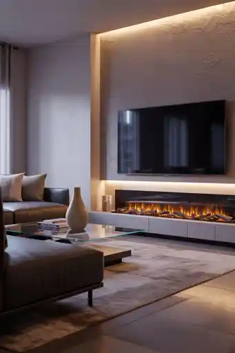 7. Fireplace and TV Combo Wall