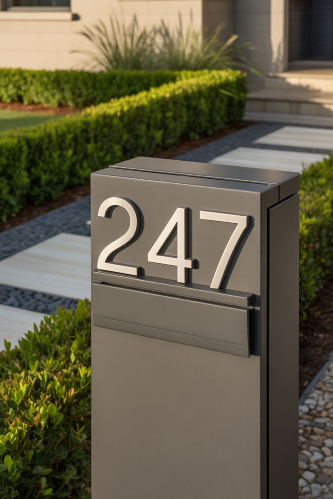 7. Mailboxes with House Numbers