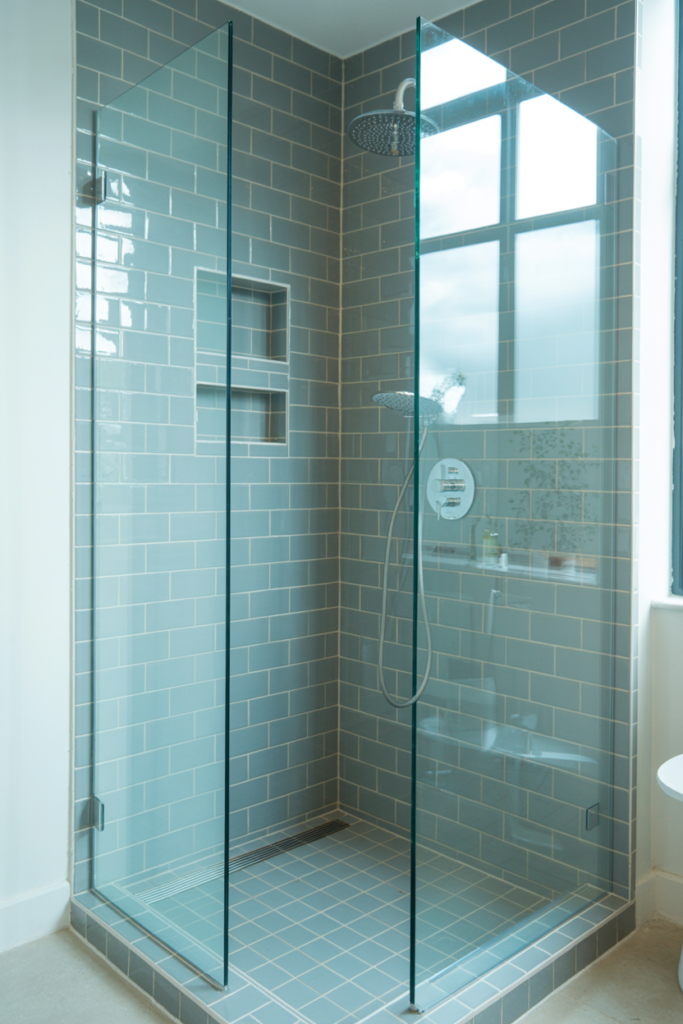 7. Small Bathroom Walk-In Shower Solution