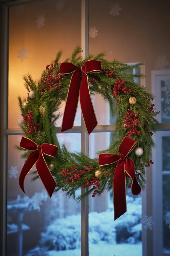 8. Hang a Wreath on the Window