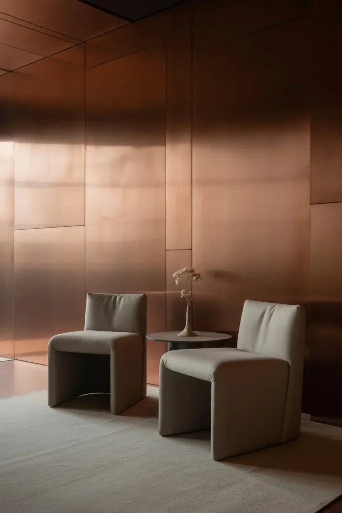 8. Metal Wall Panels for a Chic and Modern Vibe