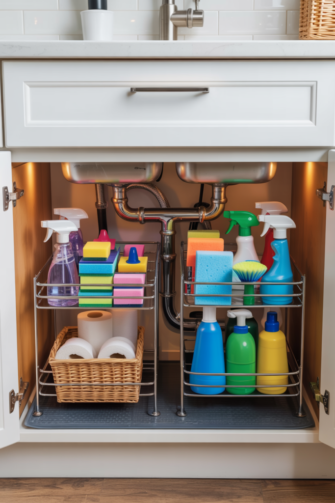 8. Use Under-Sink Organizers